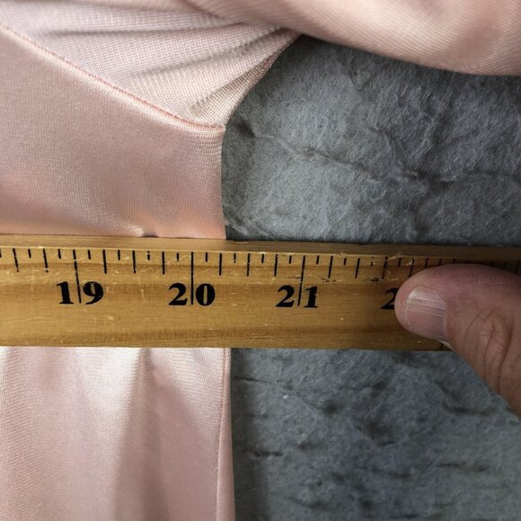 VINTAGE Vanity Fair 3 Piece Pajama Set Womens 34 Pink Nylon Robe Made USA 90s - Picture 3 of 16